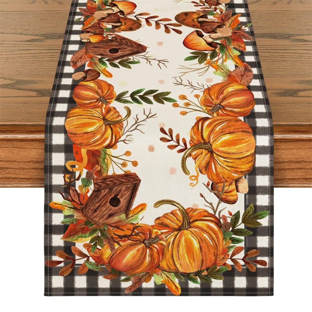 KAMACA Runner da tavolo, 40 x 150 cm, con ricamo in KAMACA Runner da tavolo, 40 x 150 cm, con ricamo in