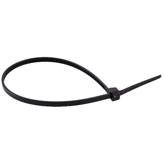 Collier de serrage - Noir - Nylon 6.6 3,6x370 mm - Boîte de 100