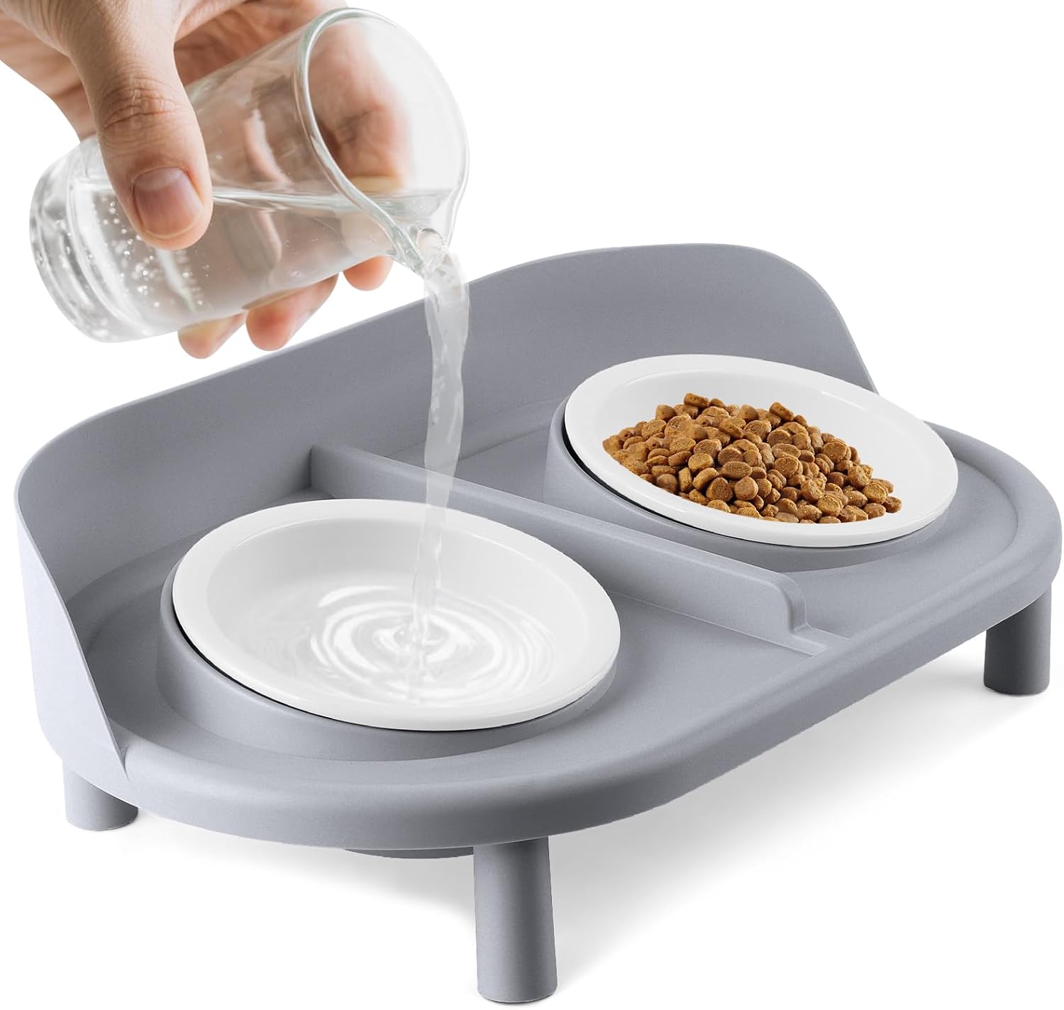 Gamelles Pour Chats Avec Ventouse 13 Oz - Fond Antidérapant Pour La Nourriture Sèche, La Nourriture Humide Et L'eau - Abreuvoir En Silicone Pour Petit Chien, Lapin Et Chaton - France