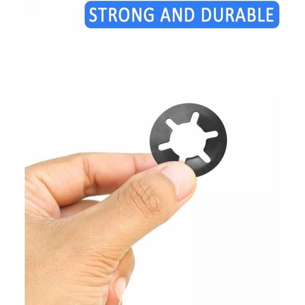 Qrity 20 Pezzi Rondelle Elastiche A Spirale, Rondella Elastica Distanziali, M3 Rondell Per Bullone/Vite, Split Lock Rondella A Molla - Foto 2