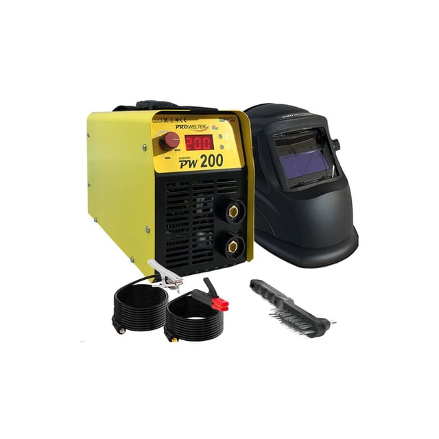 Poste à souder Inverter à l'arc 200A Numérique soudure Acier Fonte Inox+ Cagoule de soudure Automatique 2 capteurs