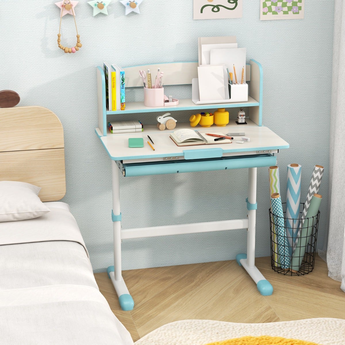 Ensemble 2 pièces avec short Stitch rose clair bébé fille | La Halle