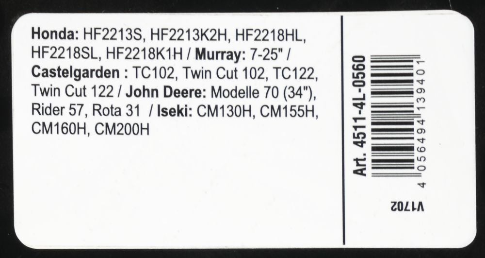 Courroie trapézoïdale X-Grip V de type 4L560 - 3