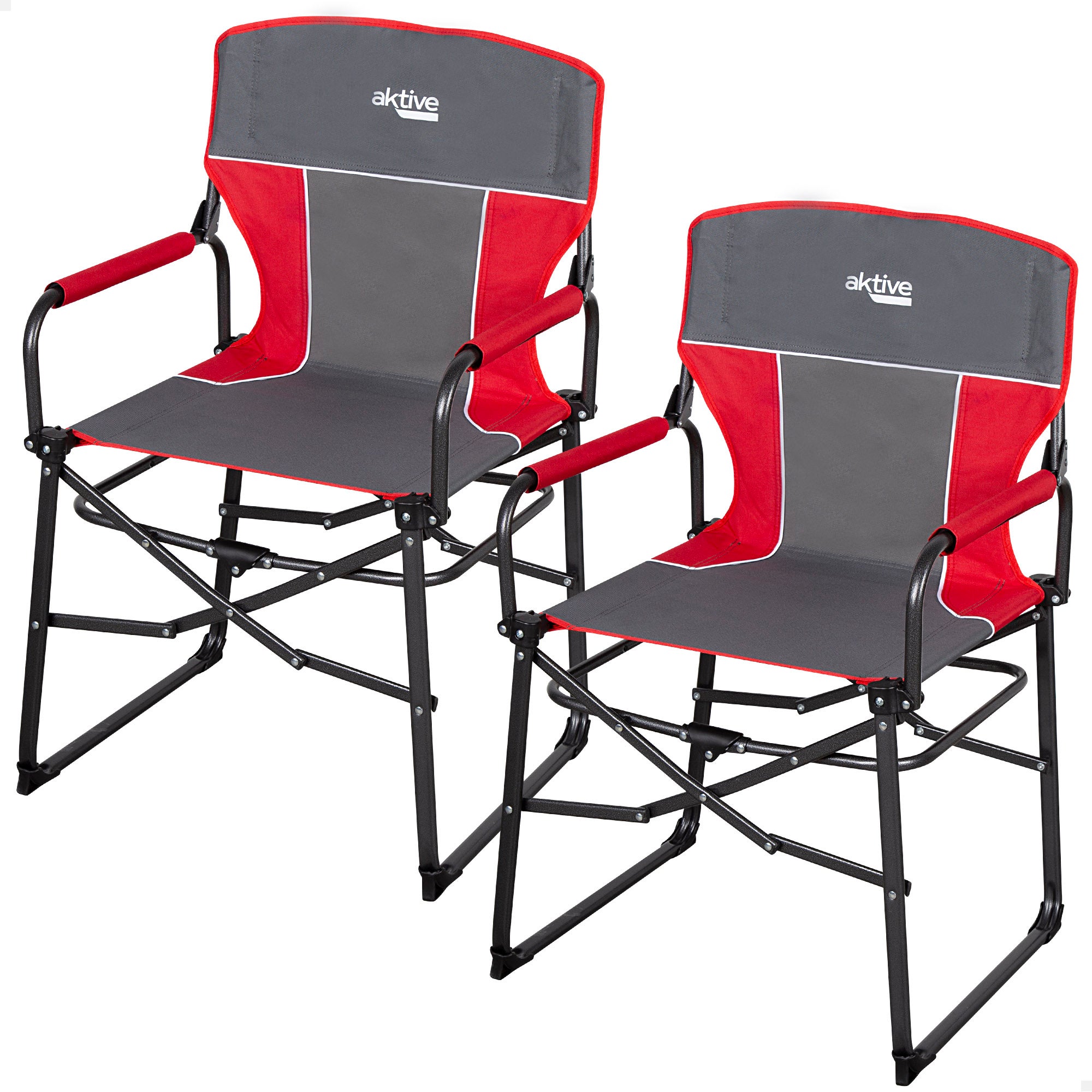 Lot De 2 Fauteuils Pliants Vintage Lerolin – Sièges Camping Fabriqués En Italie