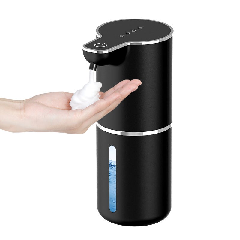 Automatyczny dozownik mydła w pianie - z czujnikiem - 350 ml - ładowany przez USB - Dozownik mydła w pianie - Czarny