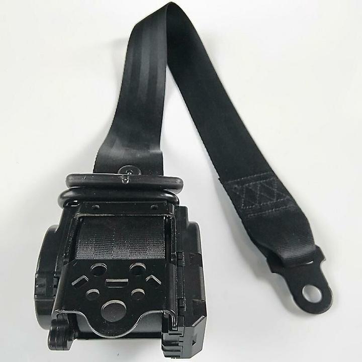 Ceinture de sécurité automatique à trois points, rétractable, universelle, en polyester/plastique ABS, noire - 3