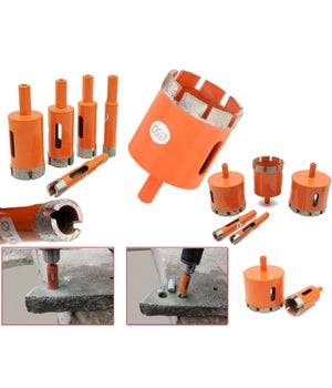 Fresa A Tazza Diamantata Ø8mm - Per Marmo, Ceramica, Vetro, Altezza 30mm, Gambo 6mm - Foto 12