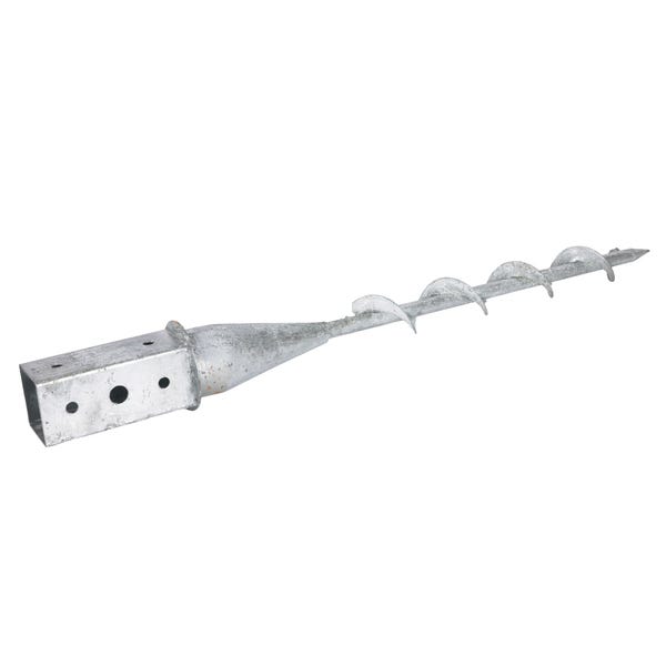 SUPPORT POTEAU CARRE A VISSER 7x7X65 Leroy Merlin