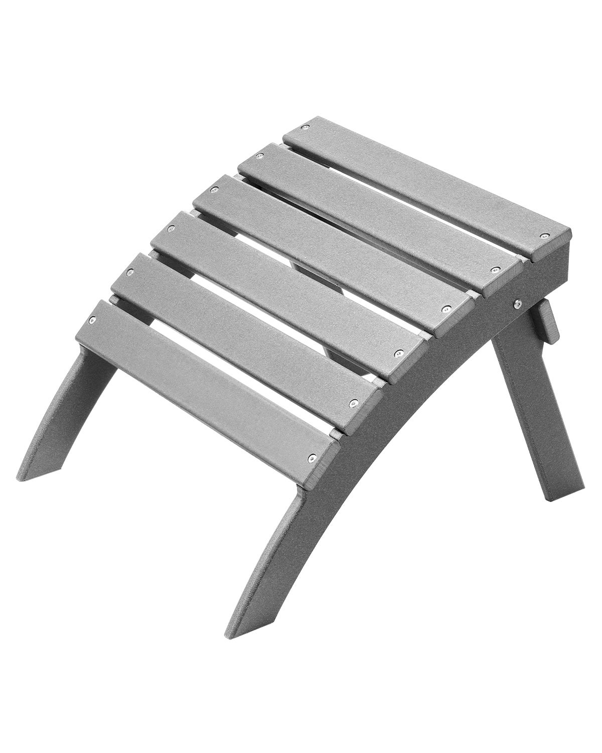 Podnóżek Adirondack Ottoman 547x480x377mm HDPE Krzesło ogrodowe składane Szare VEVOR