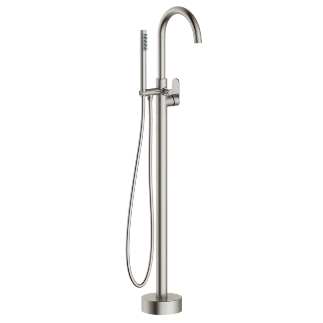 Rubinetto meccanico per vasca da bagno a pavimento ESSEBAGNO Charme - finitura in acciaio inox