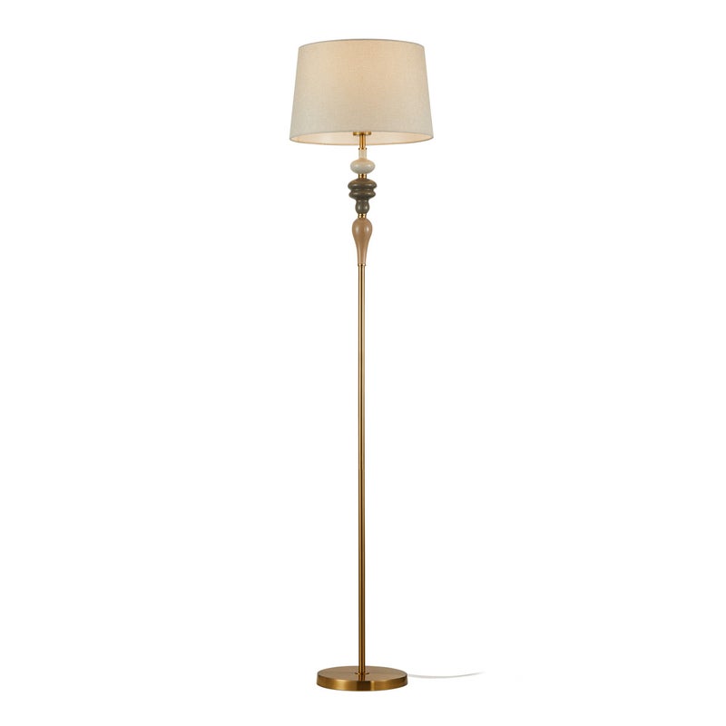 Lampa podłogowa stojąca Moren brąz antyczny-morelowy 1xE27x60W wym: 157 x 34 x 34 cm metal Italux