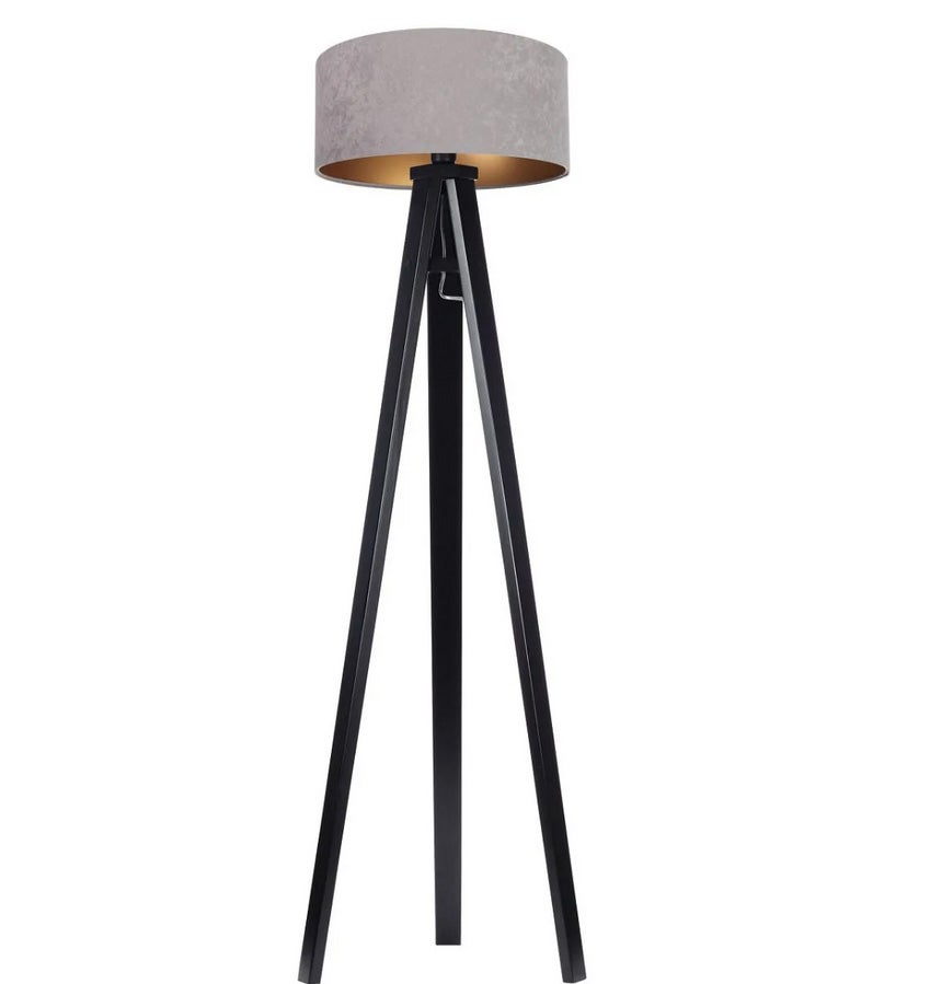 Lampa stojąca HOME 40 szara/złota/czarna
