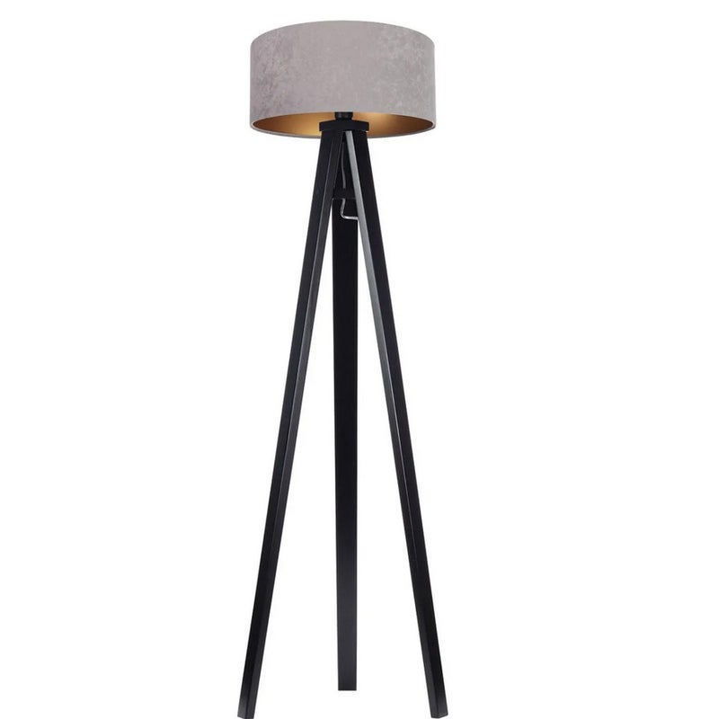 Lampa stojąca HOME 40 szara/złota/czarna