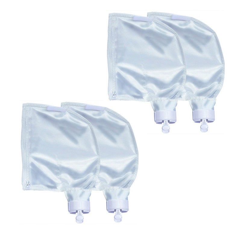 Lot De 4 Sacs En Maille De Rechange Pour Aspirateur De Piscine, Sac Filtrant De Piscine Avec