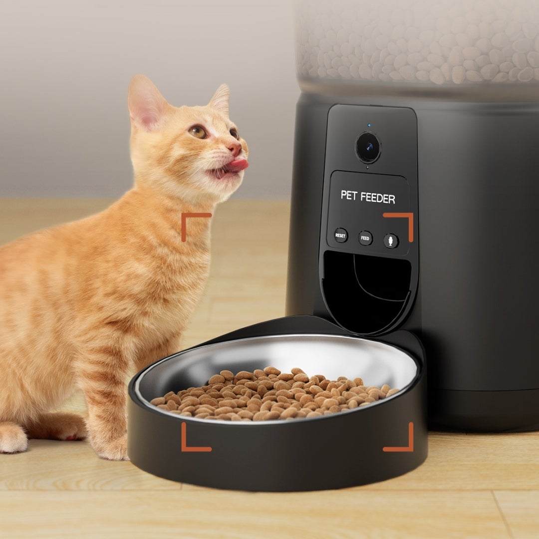 1080P WIFI 2,4 GHz Connexion,Distributeur de Croquettes 4L pour Chats/Chiens ,vision nocturne Adaptateur Secteur/Batterie,APP-contrôle - 5