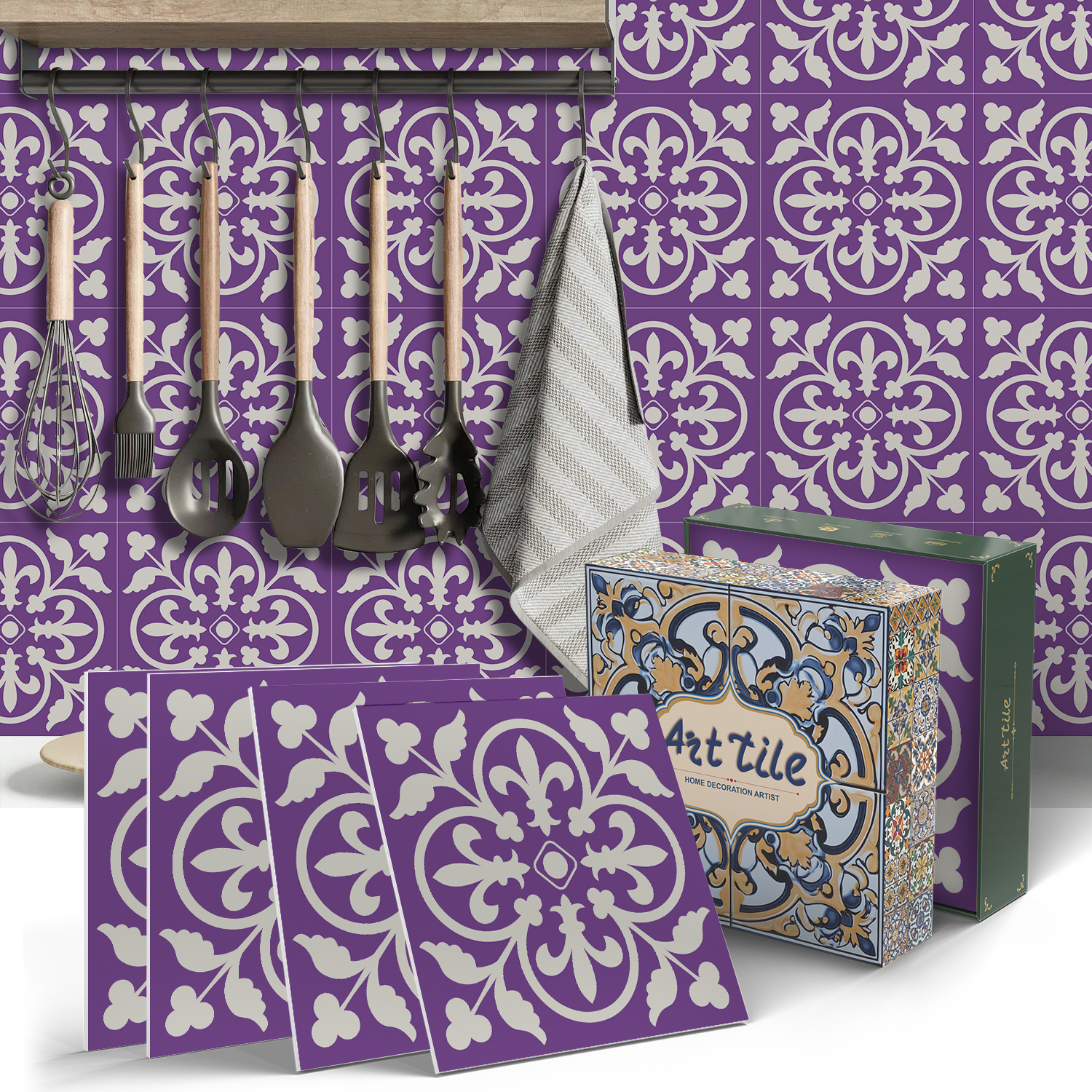 Zestaw 12 samoprzylepnych paneli ściennych 3D, płytki backsplash, naklejki dekoracyjne, wodoodporne i odporne na ciepło, 15 cm x 15 cm