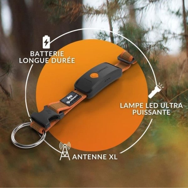Coleira GPS para cães - WEENECT Dog XT - Antena XL - Ä prova d'água - Coleira Julius-K9 - Funciona com singura - Laranja - 4
