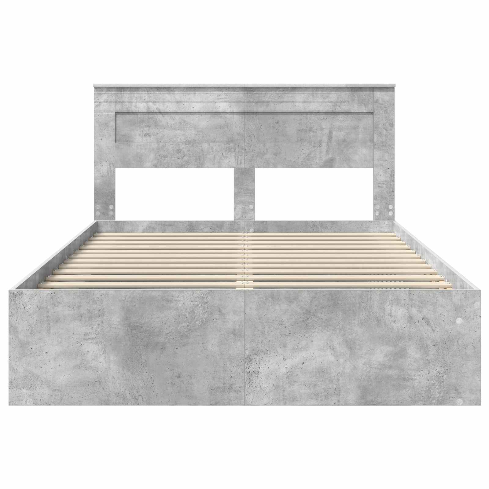Cadre de lit béton 140 x 200 cm en bois de pin massif - 7