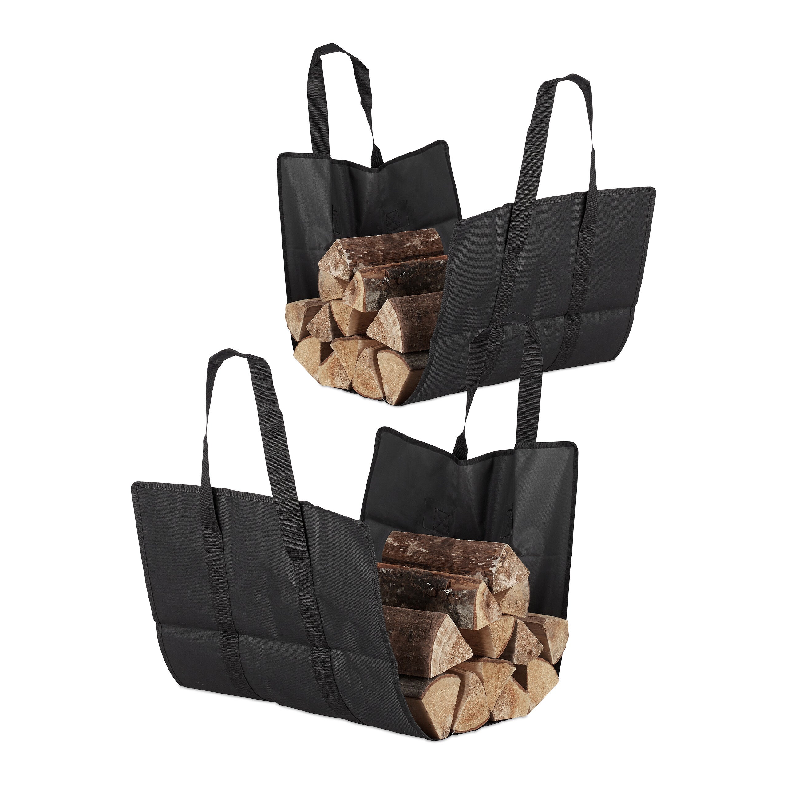 Porte-bûches En Acier Gris Pour Cheminée/poêle - 80,5x34x25 Cm - 3,25 Kg NEUF Relaxdays