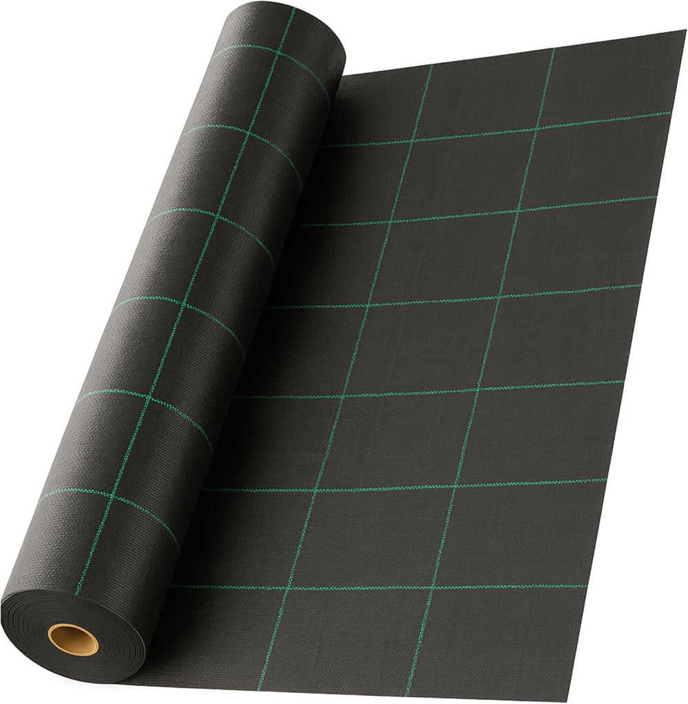 Rete Telo Pacciamatura Spessore 100 g/mq Orto Anti Erbacce Verde e Nero Senza Fori Non si Sfilaccia Giardino Pacciamante Anti-UV Permeabile 1x10 metri - 10
