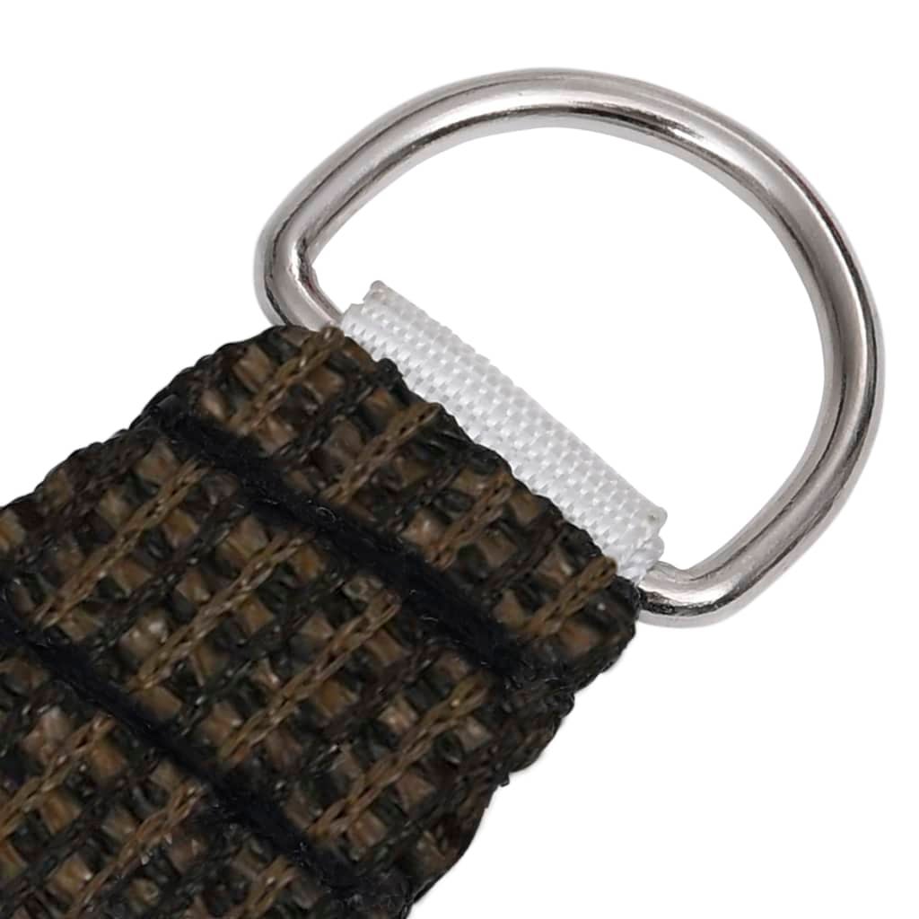 Vela in tessuto per ombrellone 160 g/m² HDPE 5 x 5 x 5 m marrone 02_0009173 - 4