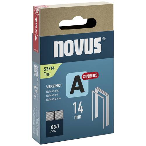 Agrafes Fines Type 53 - 14 Mm - Boîte De 800 - Pour Tissu, Cuir, Moquette - Galvanisées - 2