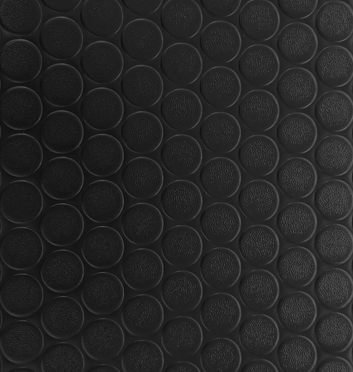 Suelo Goma| Composición 100% Caucho| Suelo Caucho| Suelo PVC| Suelo Protector| Diseño Botones Negro| Grosor 1MM| Medida 140X400CM - 5