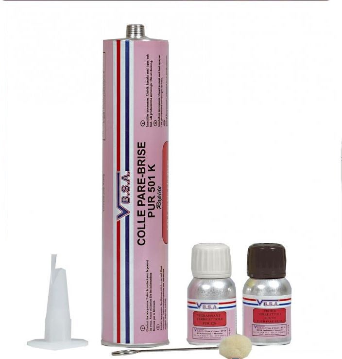 Kit De Colle Pour Pare-brise / Vitrage Auto - Cartouche De 310 Ml - Marque Blue-car - Neuf