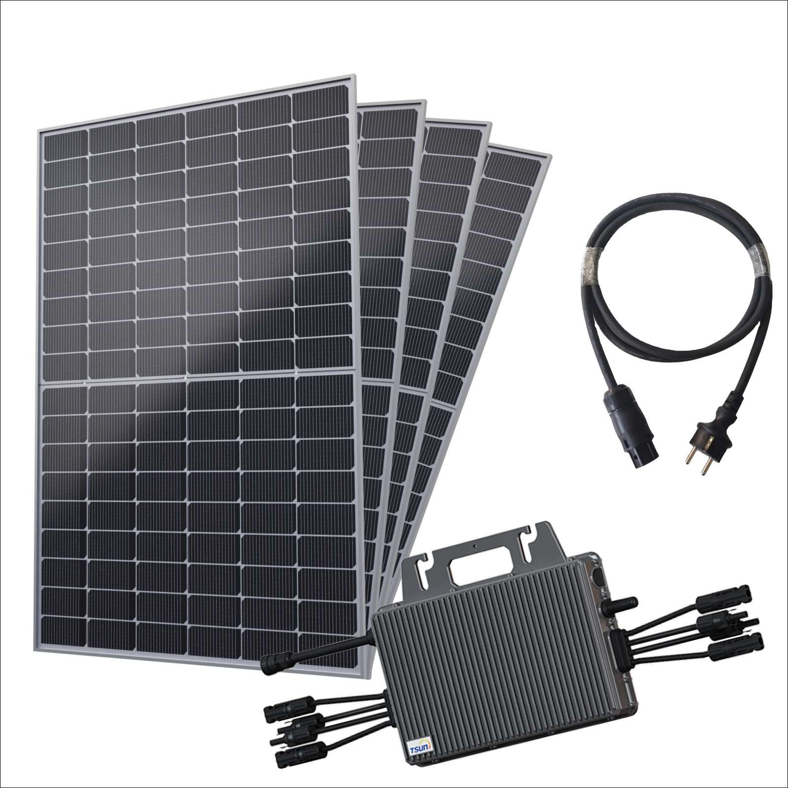 Solar Solver Multi Robinsun®️ Kit solar 2000 Balcony | 4x 440 Wp Panel solar QN Solar ...