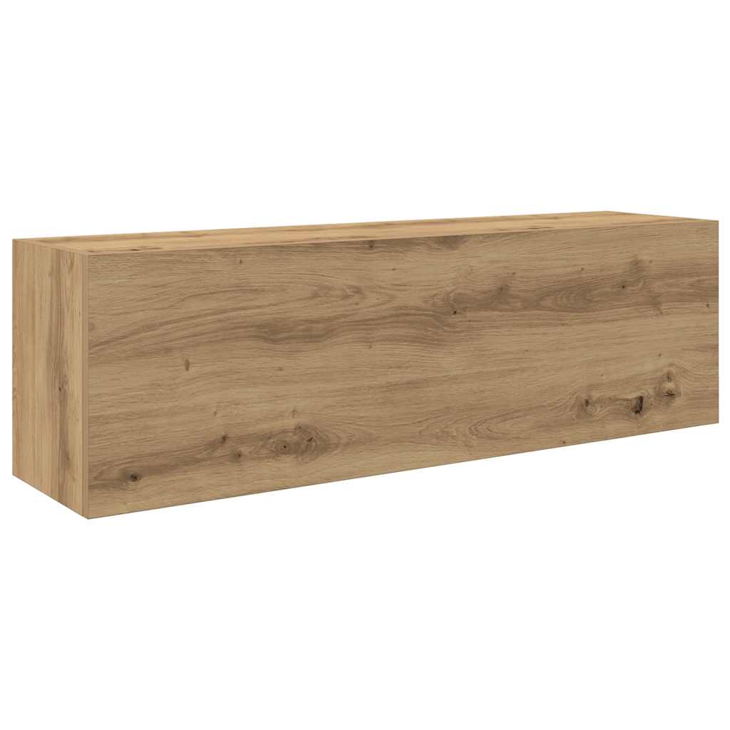 Pensile da bagno in rovere realizzato a mano in legno ingegnerizzato - 2