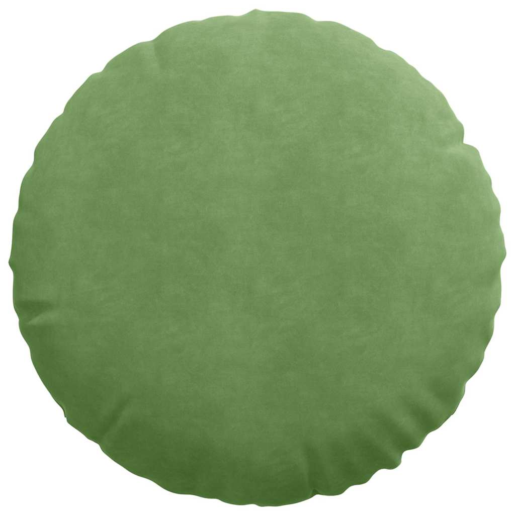 Cojines de asiento, 2 unidades, verde claro, Ø 40 x 13 cm, terciopelo - 6