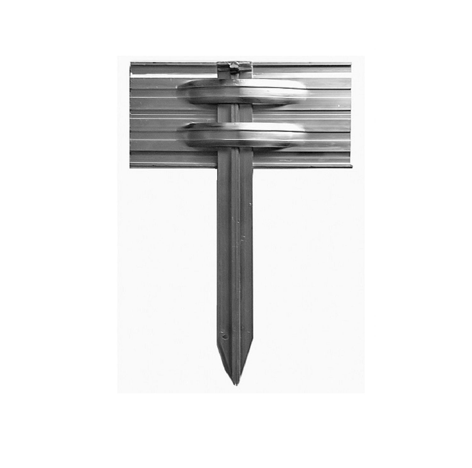 Bordure de Jardin en aluminium ultra solide 10cm x 100cm | Bordure Jardin | Bordure jardin metal, couleur: non coloré - 3