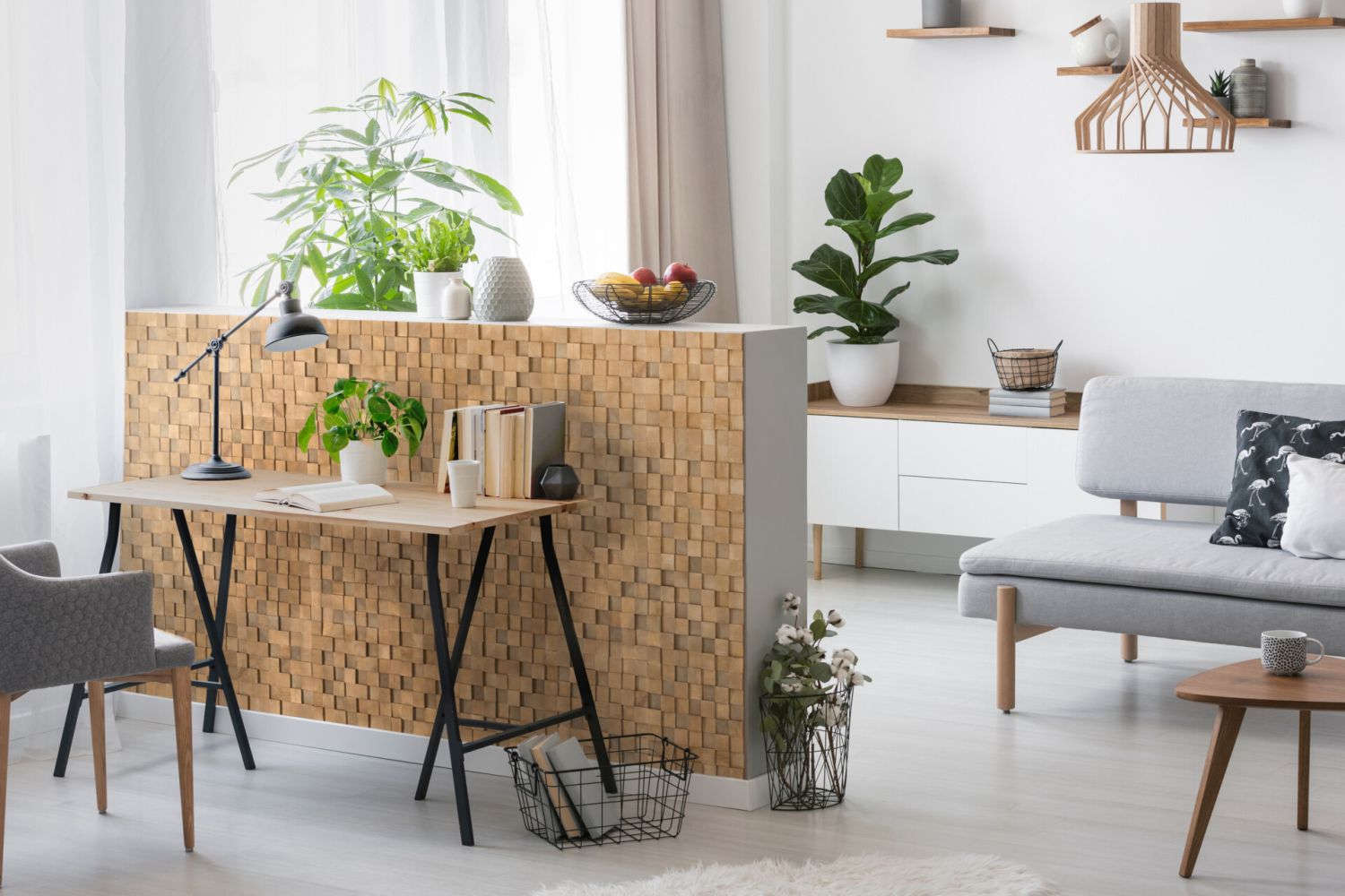 PLAQUETTE DE PAREMENT BOIS CUBE 34 x 34 - PAQUET DE 4 (0,47M²) - 2