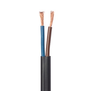 Debflex 146322 Cavo Elettrico HO5VV-F 3G 1,5 Mm², Matassa 10 Metri, Grigio