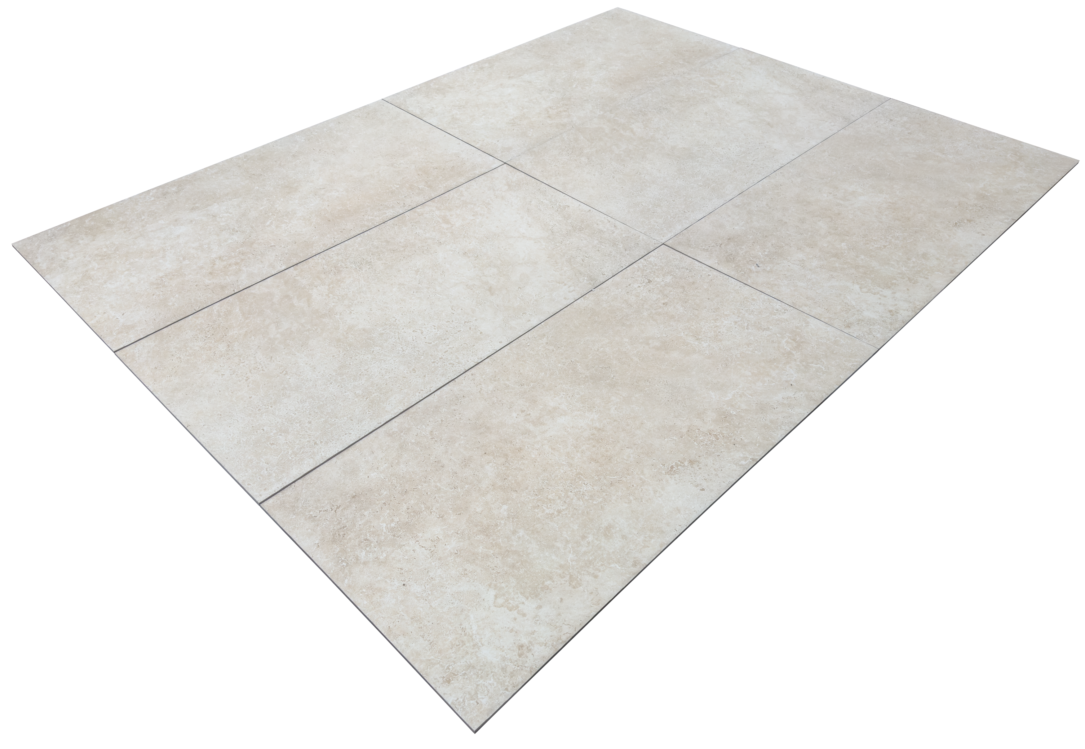 Carrelage en grès cérame imitation travertin Ivory (R11) - 40 x 60 x 0,9 cm - C-NEGOCE - 2