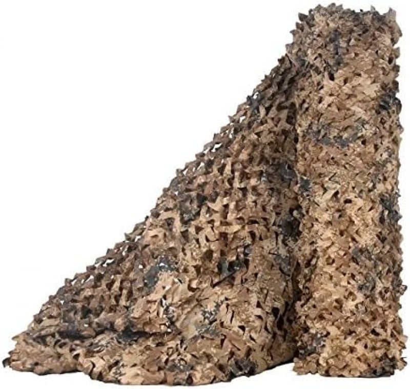 Siatka maskująca – idealna do kamuflażu, polowań i dekoracji – siatka zacieniająca, 1,5 m x 9 m