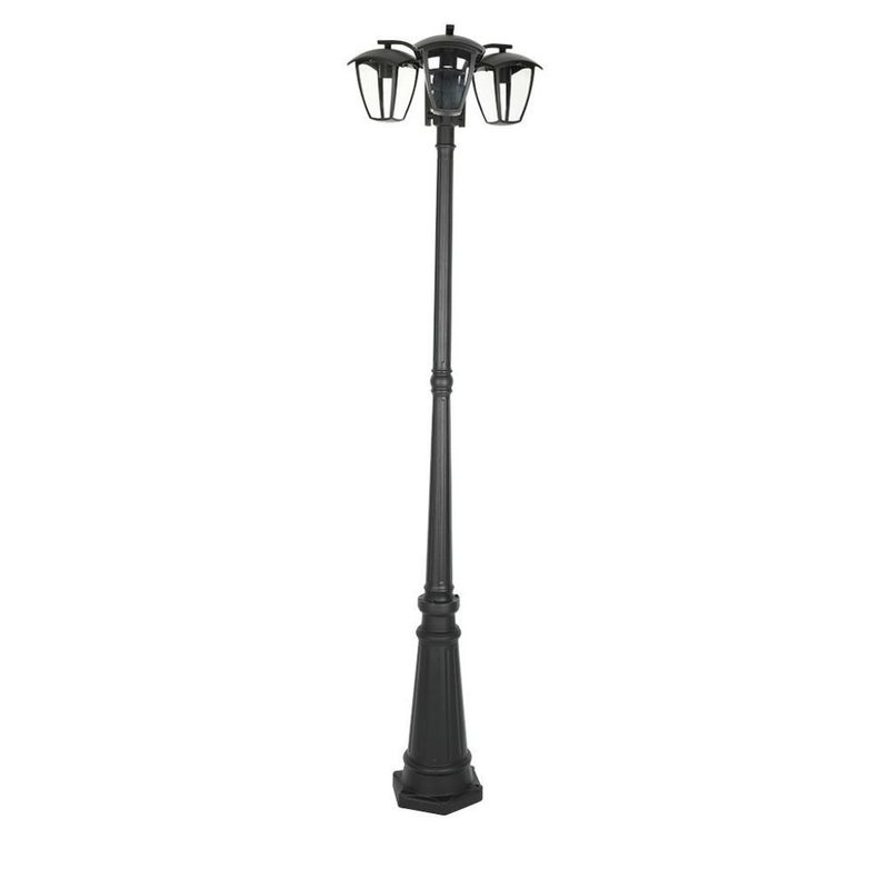 Lampa uliczna LED z uchwytem E27 (maks. 3*60W) Kolor czarny wys. 199cm IP44