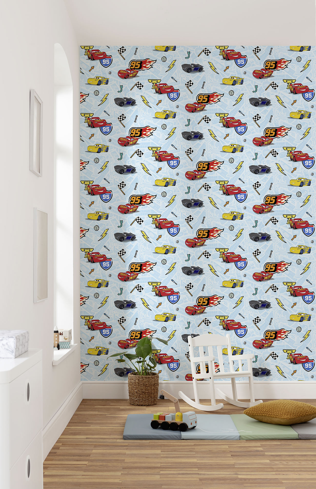 Papel pintado de komar - disney cars let´s race - rodillo: 53 x 1005 cm