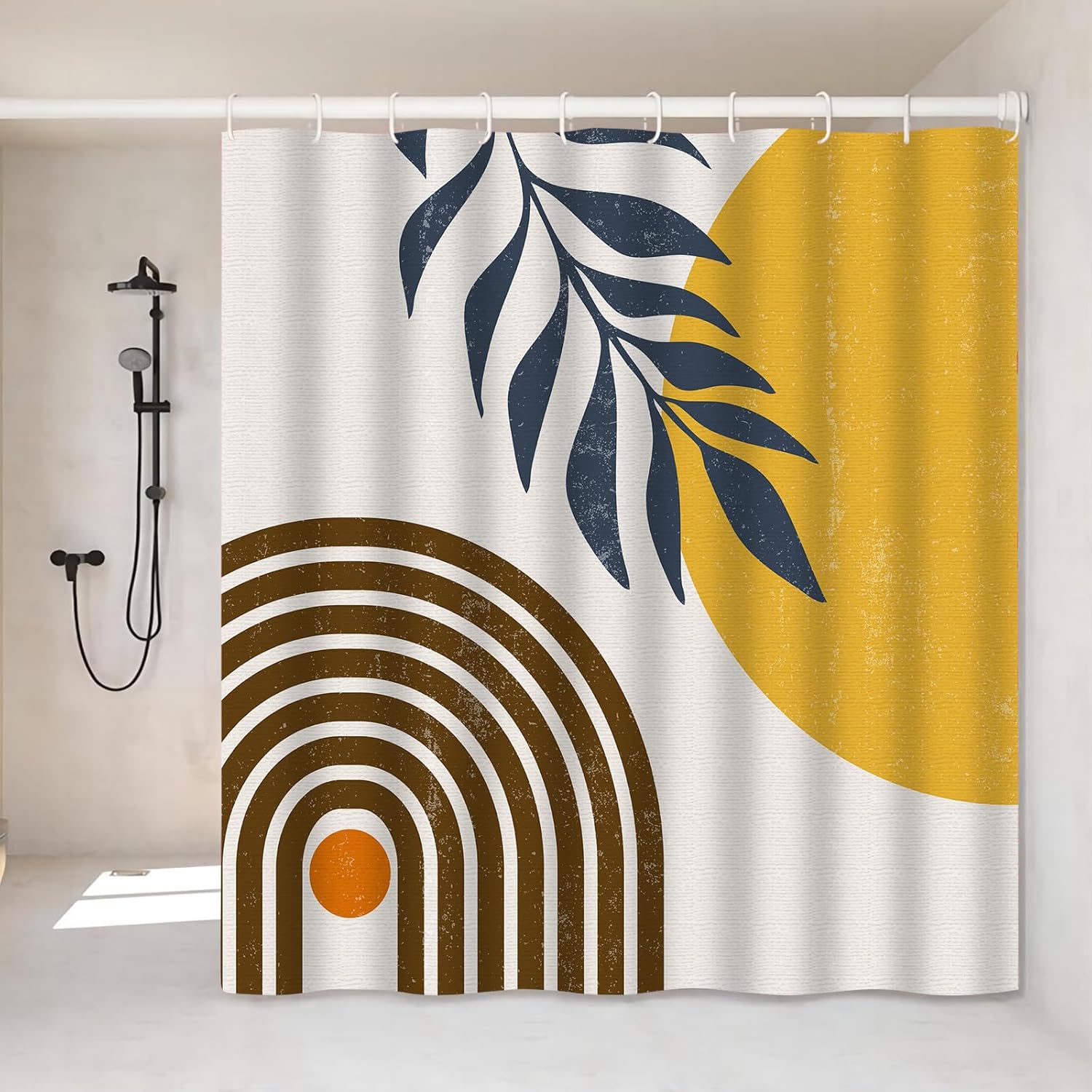 Rideau de douche bohème 180 x 200 cm, Decor de salle, haft szydełkowy, Decor de chambre moderne