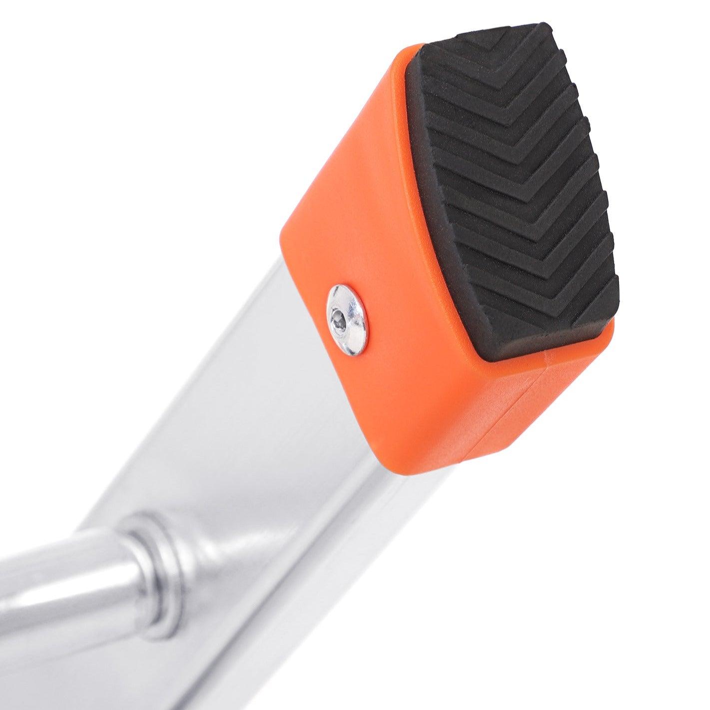 Échelle 6 marches en aluminium escabeau largeur de la marche 12 cm pliable plateau à outil pieds antidérapants capacité - 3