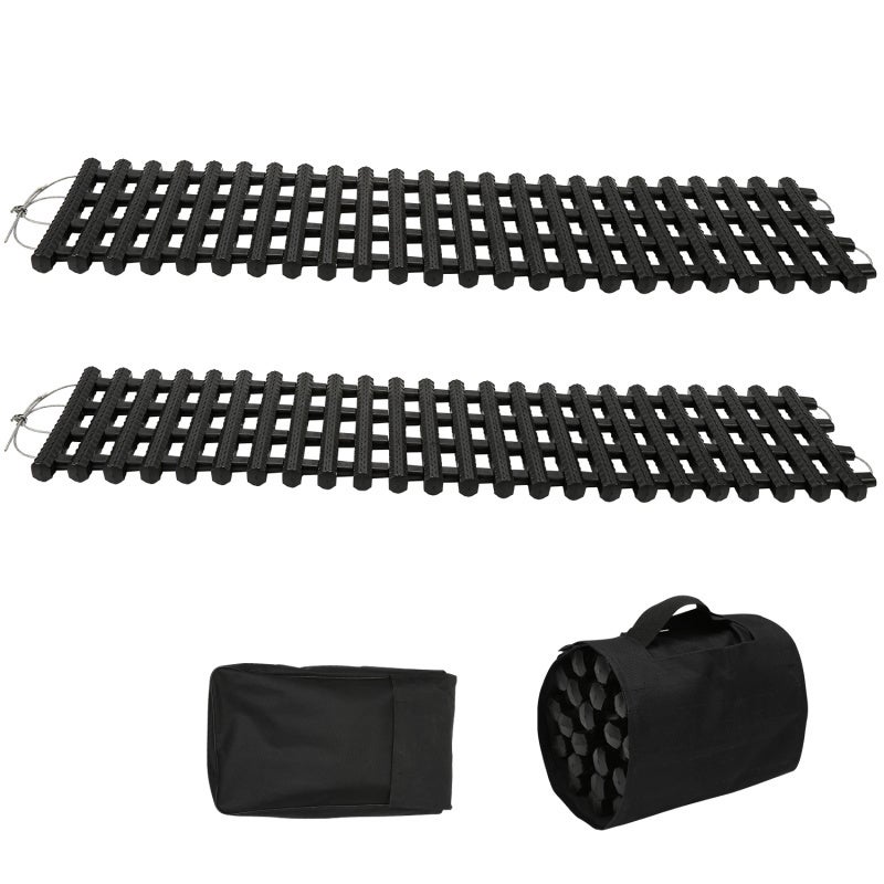 YUENFONG Lot 2 Plaques De Traction Neige/Boue/Sable – Recovery Board 105 Cm, 10 Tonnes, Pour Voiture 4x4 Camion SUV