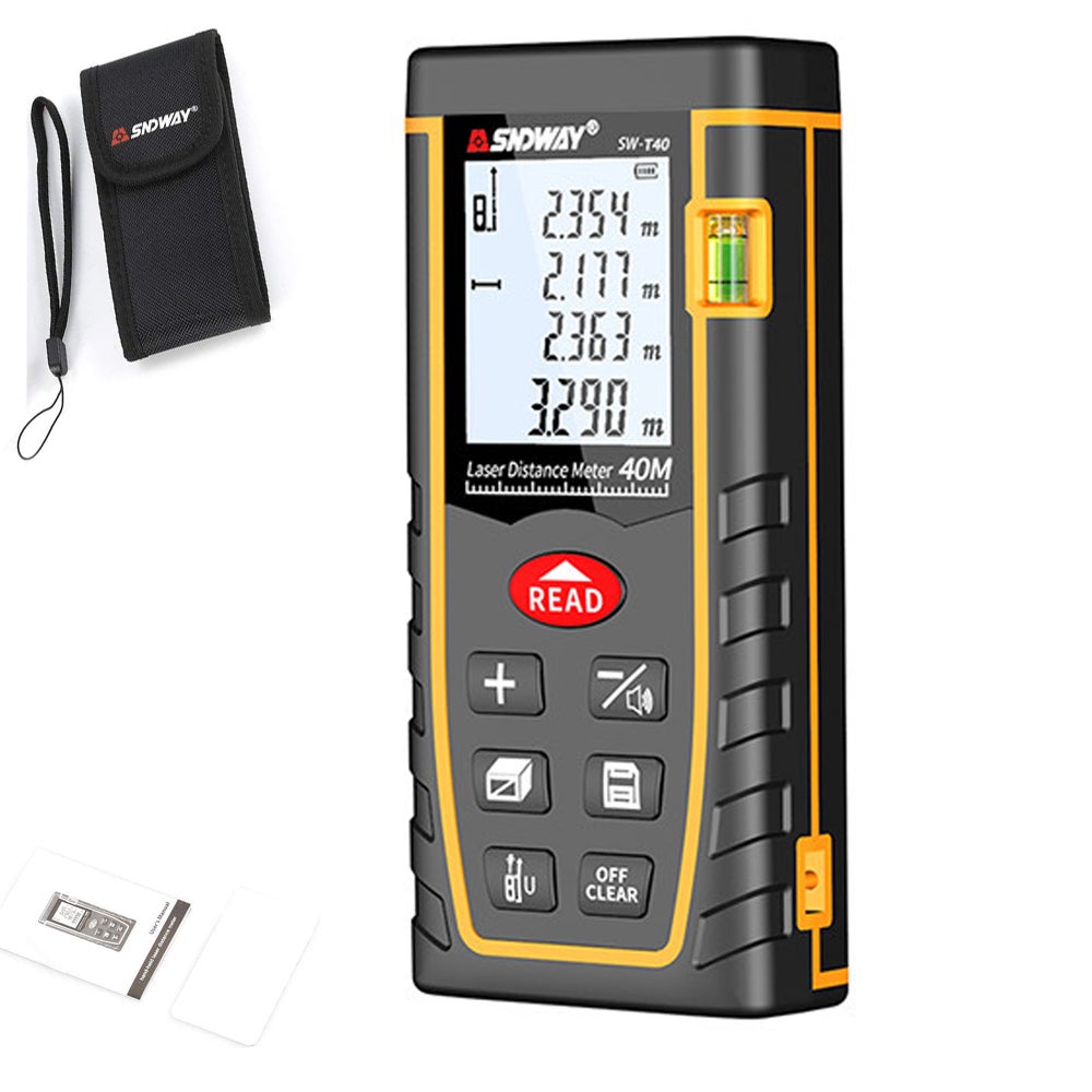 Télémètre Laser Numérique 40m - Mesure Pro Distance/Surface/Volume - Générique