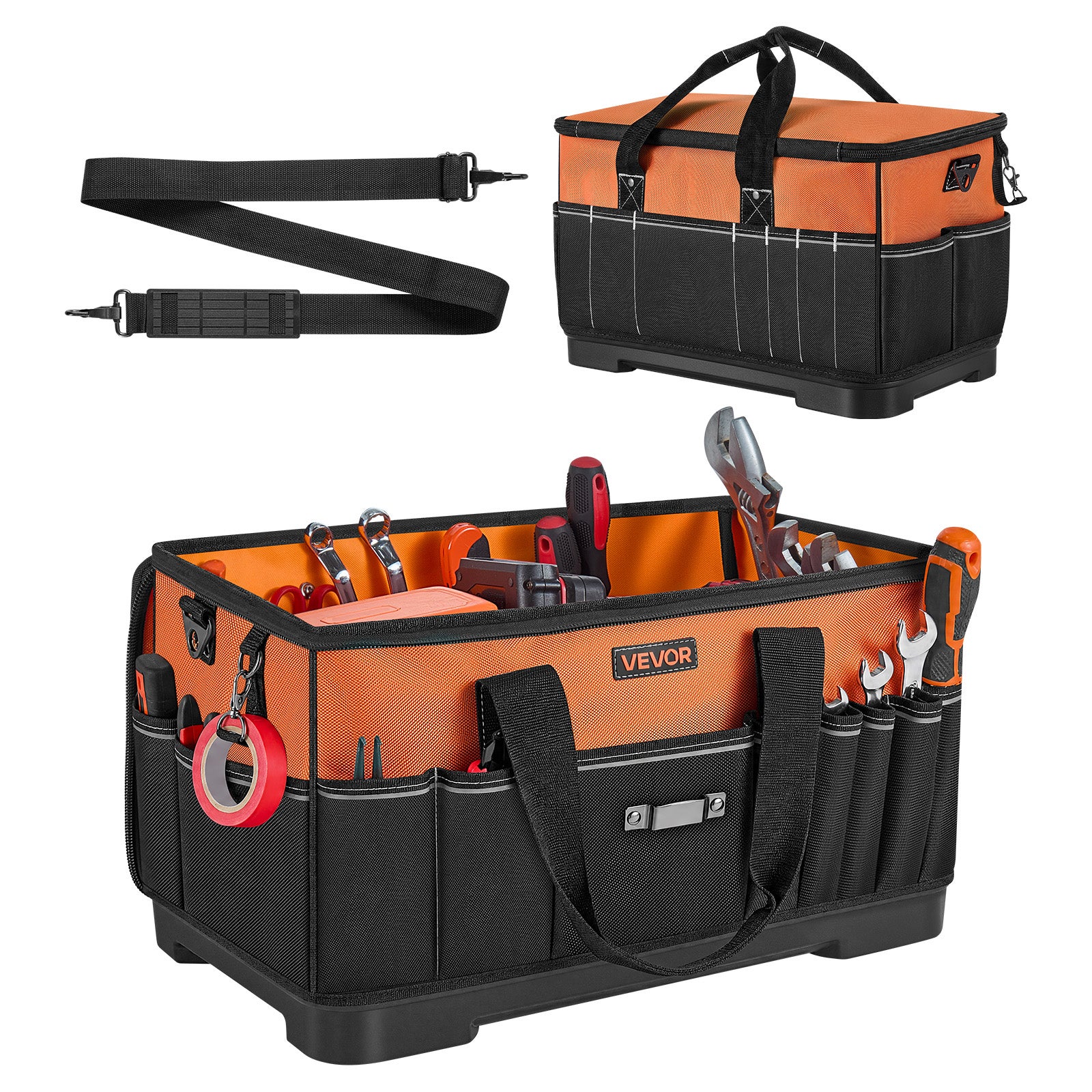Geantă de scule VEVOR 485 mm, geantă de depozitare a sculelor cu