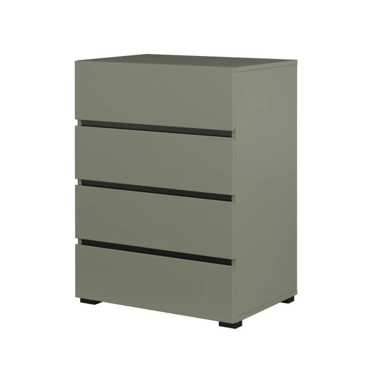 Komoda CROSS 4S 60cm zielona/czarna