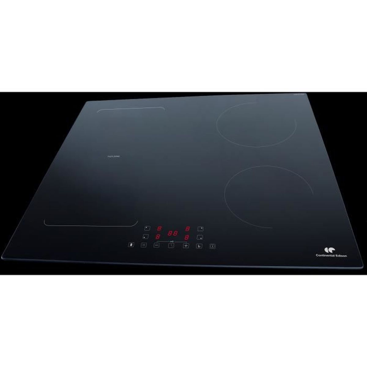 Table induction Continental Edison Flex 4 zones 7200W double pont Noir - 3