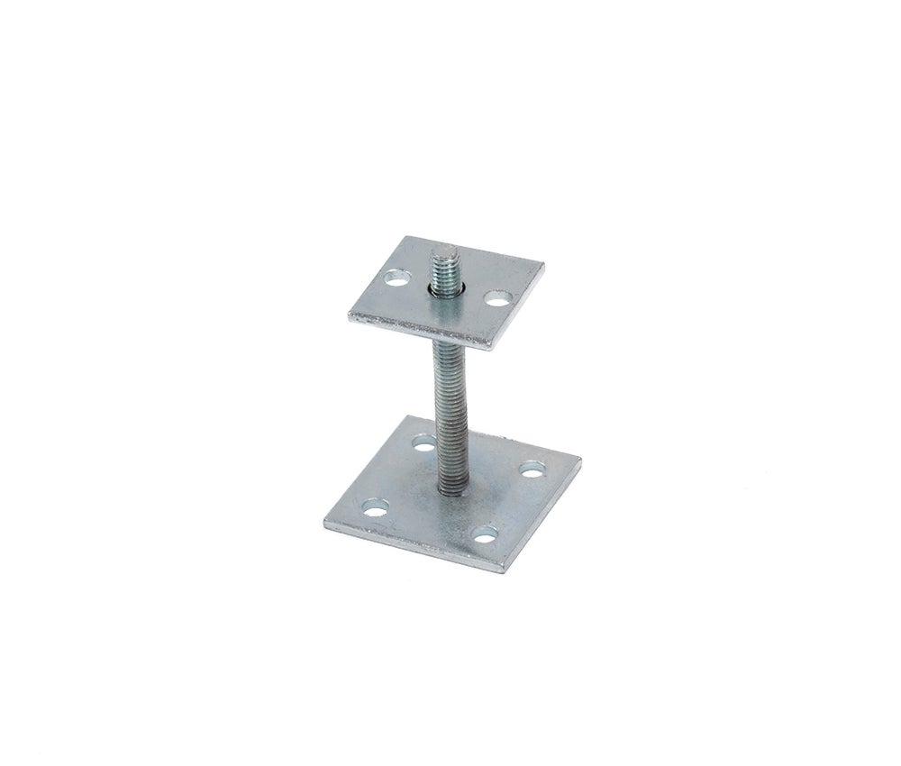 Wovar Pied de poteau réglable pour poteaux 7 x 7 cm en 9 x 9 cm - Acier galvanisé - 2