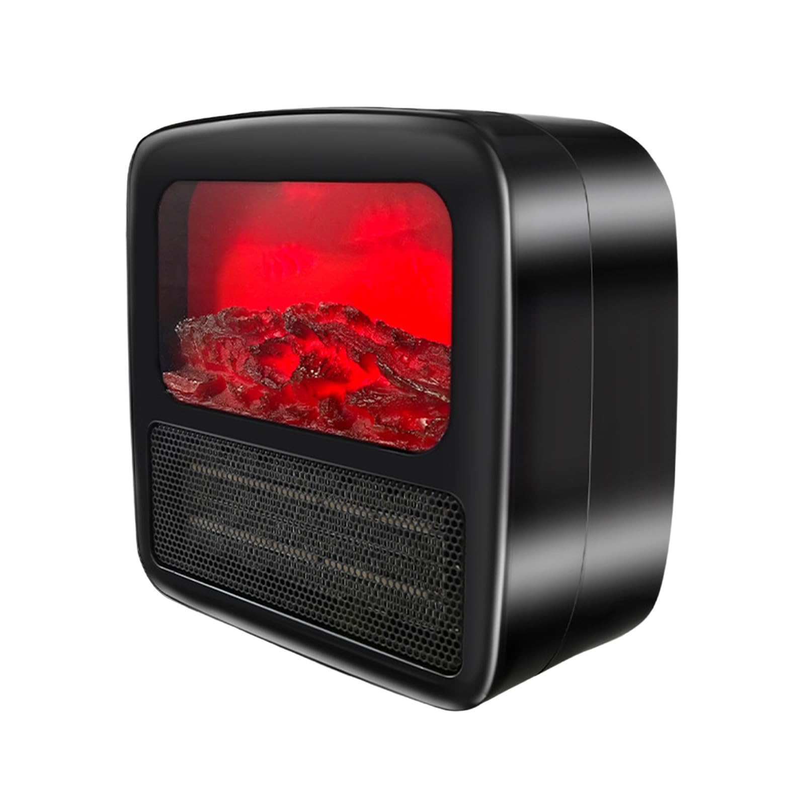 Mini Cheminée électrique Chauffante Avec Flammes Simulées - Chauffage D'appoint 850-1199W, Télécommande, Silencieux - Pour Bureau, Chambre, Salon