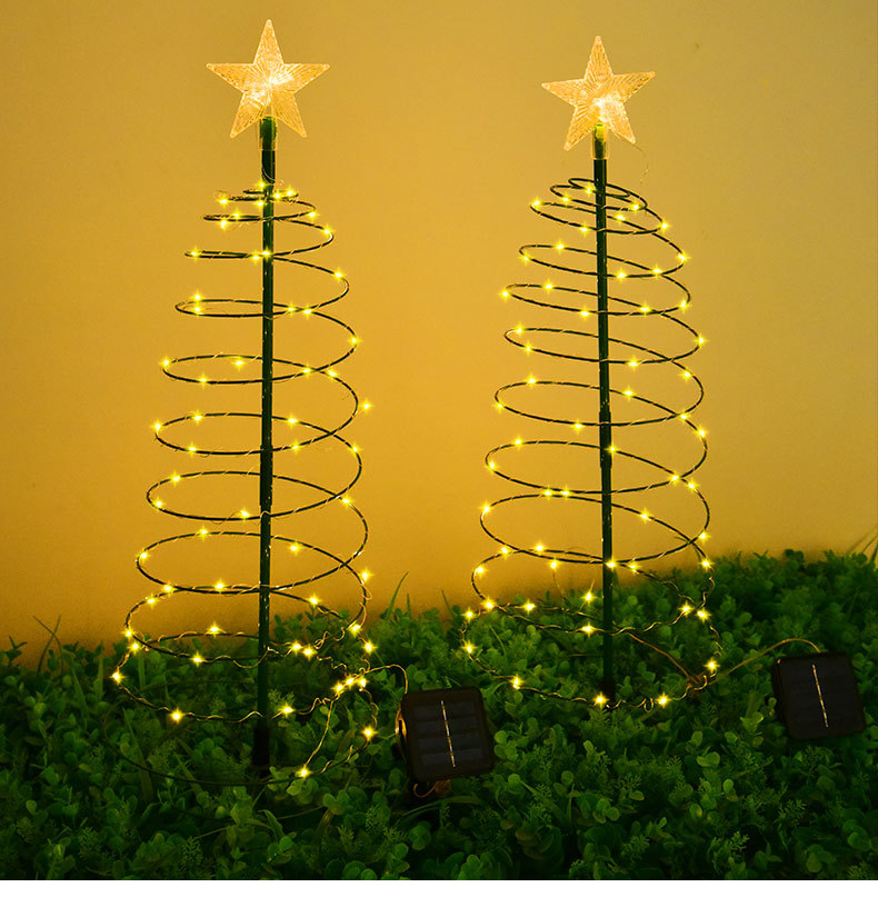 Zestaw lamp solarnych do choinki cm metalowa lampa solarna do alejek wodoszczelna lampa ogrodowa na Boże Narodzenie dekoracje bożonarodzeniowe