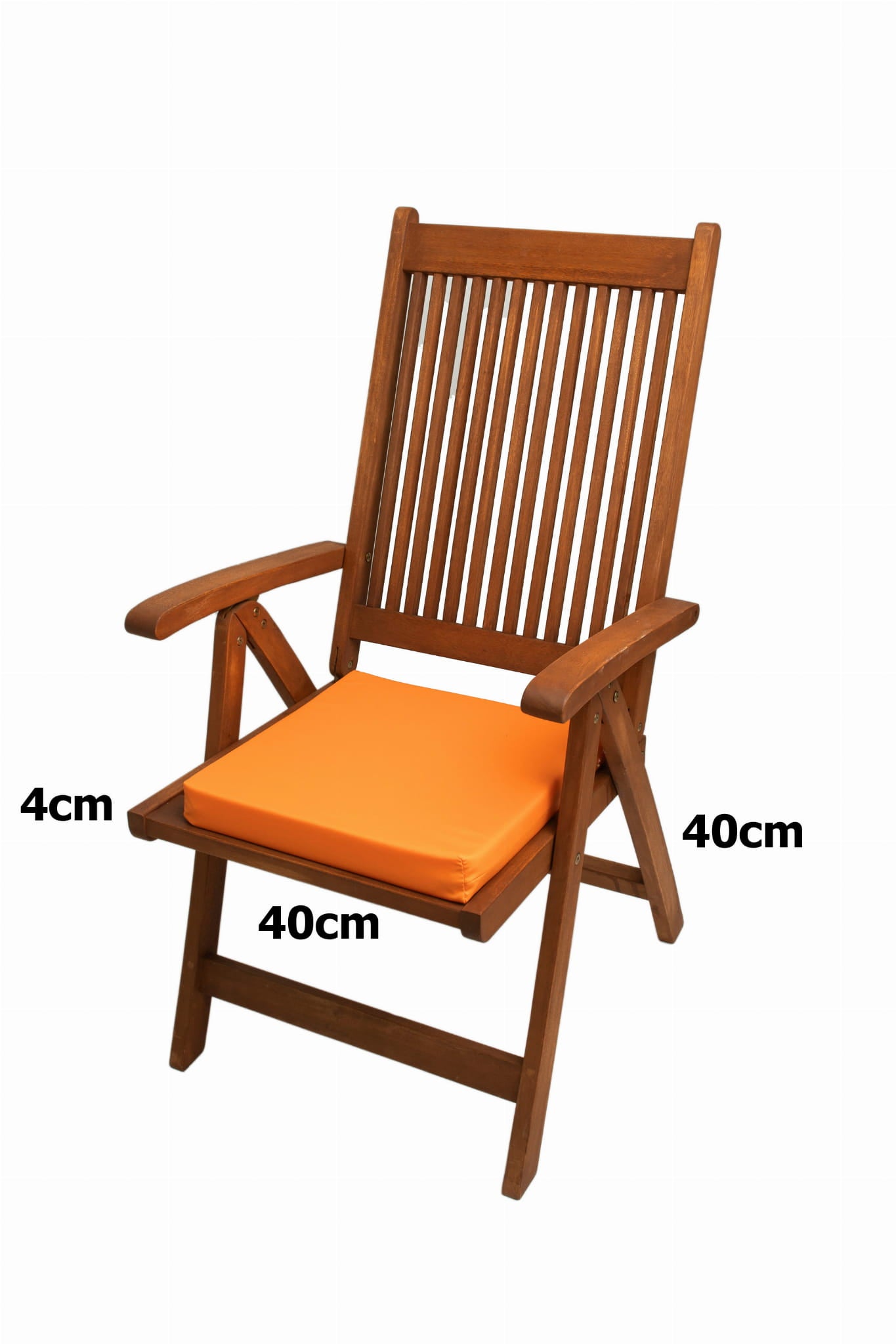 Cuscino per sedia da giardino 40x40x4cm set di 4, cuscino di