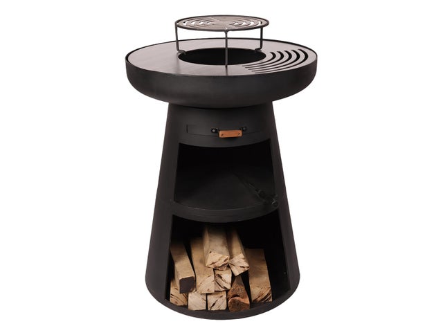 Piastra Per Barbecue In Ghisa Ø44cm - Liscia, Con 3 Piedi, Per Cottura Outdoor - Foto 13